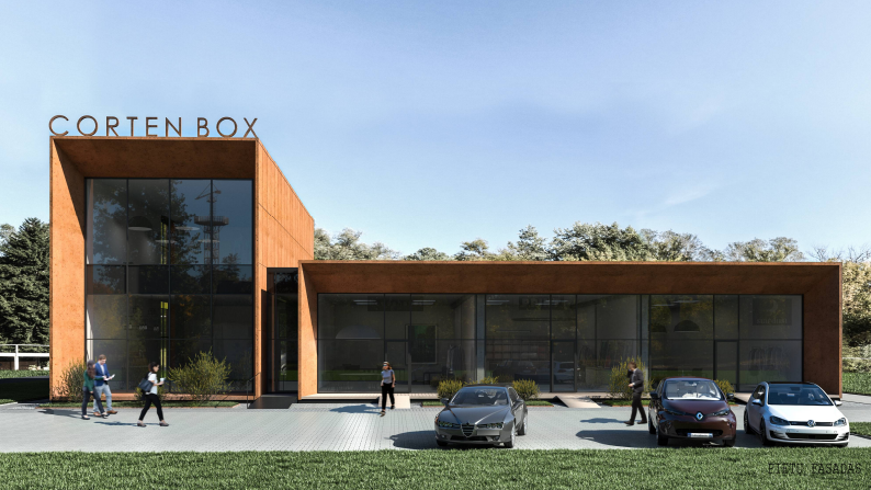 Modernus komercinis pastatas